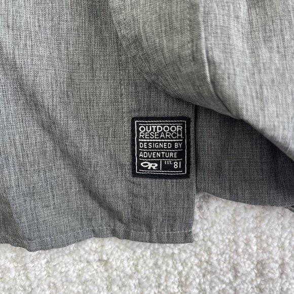 Outdoor Research Shirt Mens XL Gray Light Button Up Long Sleeve Hiking Outdoor - Picture 13 of 16